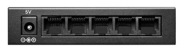 Naar omschrijving van NS0116 - Desktop Gigabit Ethernet Switch 5-port, metal case, black