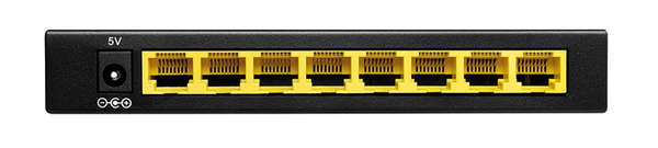 Naar omschrijving van NS0117 - 8-ports Gigabit desktop network switch, metal case, black