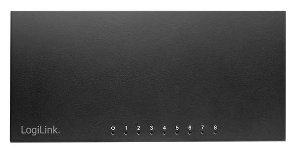Naar omschrijving van NS0117 - 8-ports Gigabit desktop network switch, metal case, black