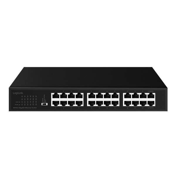 Naar omschrijving van NS1324 - 24 port Gigabit Ethernet network switch, desktop or 19