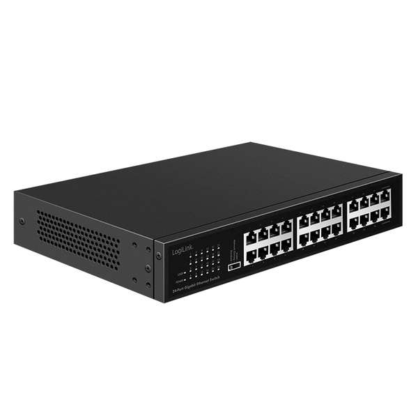 Naar omschrijving van NS1324 - 24 port Gigabit Ethernet network switch, desktop or 19