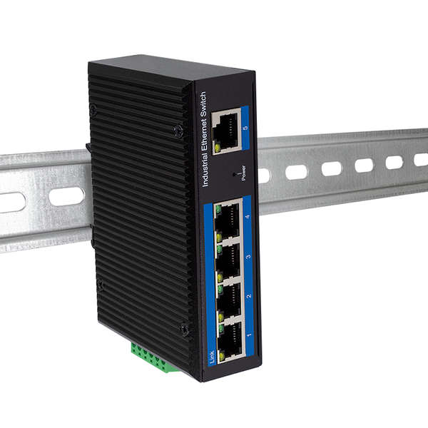 Naar omschrijving van NS202 - Industrial Gigabit Ethernet switch, 5-port, 10/100/1000 Mbit/s