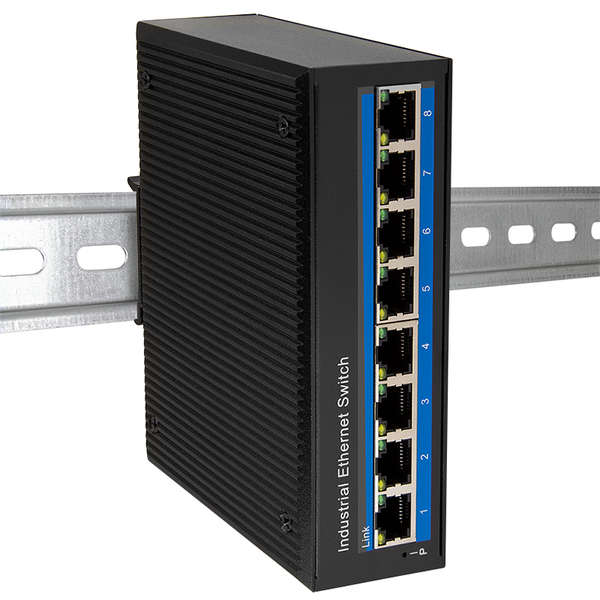 Naar omschrijving van NS201P - Industrial Fast Ethernet PoE switch, 8-port, 10/100 Mbit/s