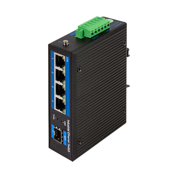 Naar omschrijving van NS204 - Industrial Gigabit Ethernet Switch, 4-Port 1000 Mbps + 1 port SFP