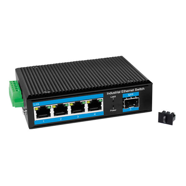 Naar omschrijving van NS204 - Industrial Gigabit Ethernet Switch, 4-Port 1000 Mbps + 1 port SFP