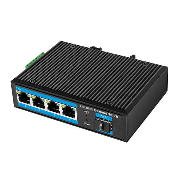 Naar omschrijving van NS204 - Industrial Gigabit Ethernet Switch, 4-Port 1000 Mbps + 1 port SFP