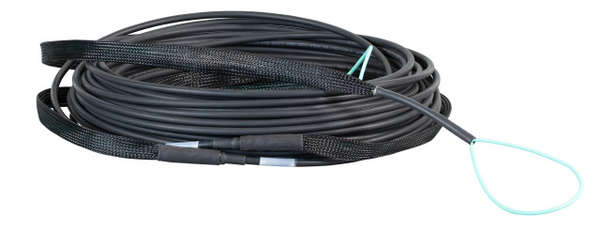 Naar omschrijving van O8342L90OM3 - Trunk cable U-DQ(ZN)BH 12 vezels 50/125, LC/LC OM3, 90 meter