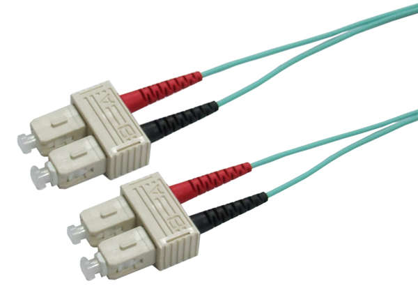 Naar omschrijving van OM3SCSC005E - Duplex Glasvezel Patchkabel om3 SC-SC 50/125,  0,5m