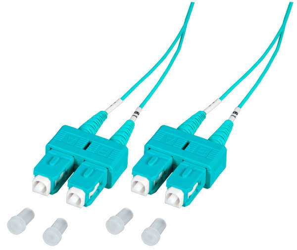 Naar omschrijving van OM3SCSC050E-D - Duplex Glasvezel Patchkabel om3 SC-SC 50/125, 5m Dikte 1,2mm