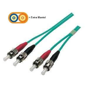Naar omschrijving van OM3STST700X - Duplex Glasvezel Patchkabel om3 ST-ST 50/125,  70M extra mantel