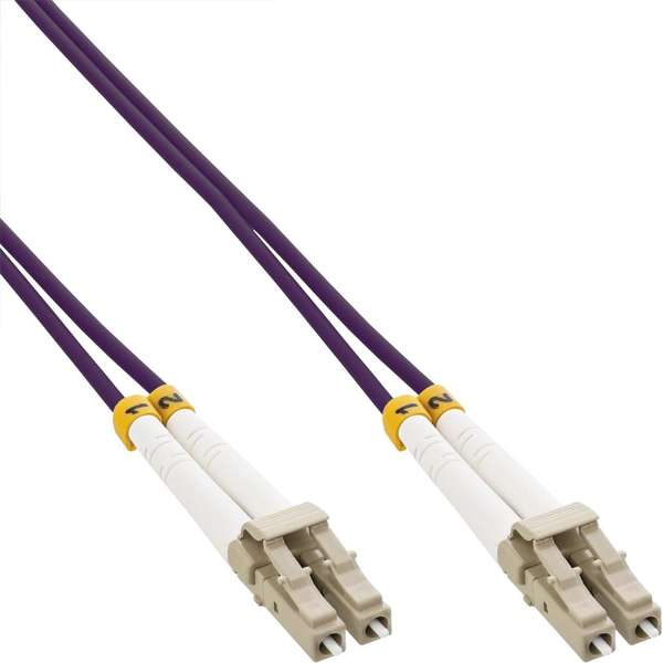 Naar omschrijving van OM4LCLC150 - Duplex Glasvezel Patchkabel om4 (100Gbit) LC-LC 50/125,  15m