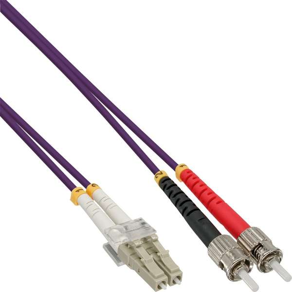 Naar omschrijving van OM4LCST200 - Duplex Glasvezel Patchkabel om4 (100Gbit) LC-ST 50/125,  20m