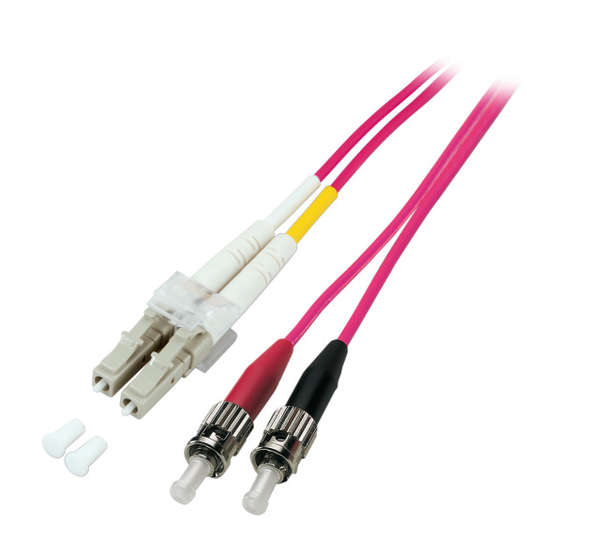 Naar omschrijving van OM4LCST010E - Duplex Glasvezel Patchkabel om4 (100Gbit) LC-ST 50/125, 2mm, 1m
