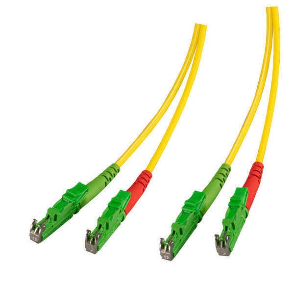 Naar omschrijving van OS2E8E8100E - Duplex Glasvezel Patchkabel E2000/apc-E2000/apc, 3.0mm, OS2, 10m