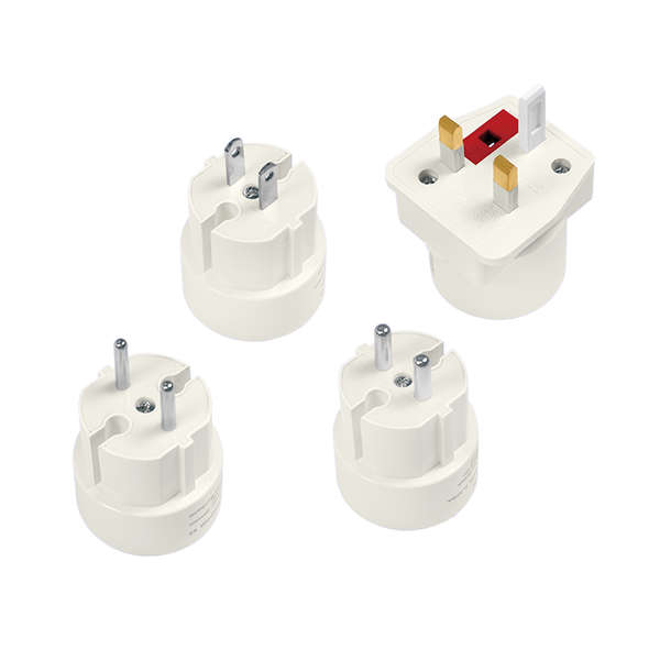Naar omschrijving van PA0186 - Aanbieding Socket adapter travel set, 4 different adapters