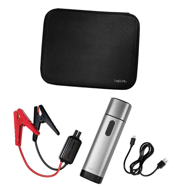 Naar omschrijving van PA0266 - Car Jump Starter, Mobile Power Bank, 10.000 mAh, w/flashlight