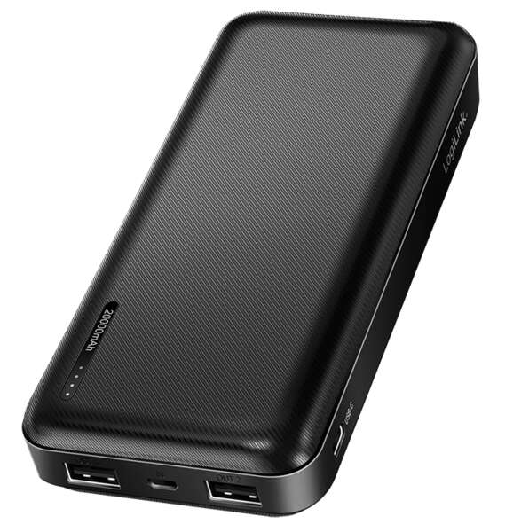 Naar omschrijving van PA0323 - Mobile Power Bank, LiPo, 20.000 mAh, black