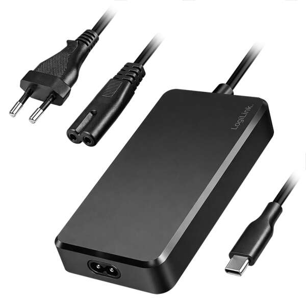 Naar omschrijving van PA0414 - Slim universal USB-C power adapter with fixed cable, 100 W (PD) for laptops, tablets.
