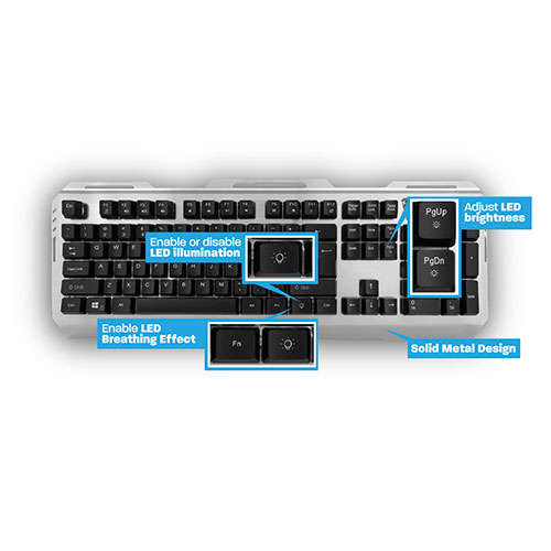 Naar omschrijving van PL3310 - Ewent Gaming Toetsenbord, USB, QWERTY Layout