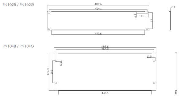 Naar omschrijving van PN102B - LogiLink 19Inch Solid Blank Panel 2U, black