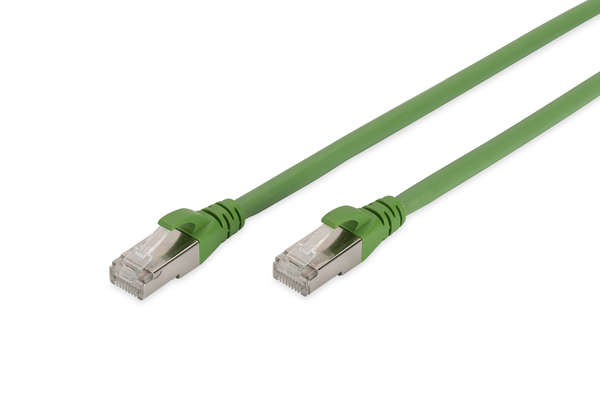 Naar omschrijving van DK-1644-A-PUR-020 - DIGITUS CAT 6A S/FTP Patchkabel, PUR (TPU) 2M Groen