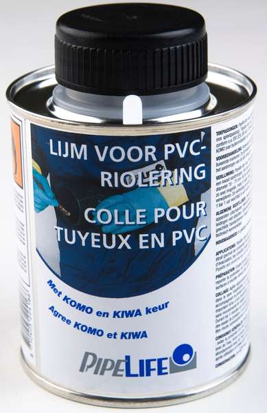 Naar omschrijving van ELPVCLIJM - PIPELIFE LIJM PVC METALEN POT 1/4 LITER LIJM