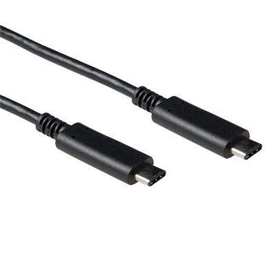 Naar omschrijving van CU0129 - USB 3.2 Gen2x1 Cable, USB-C to USB-C, black, 1 m