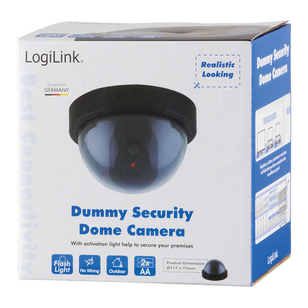 Naar omschrijving van SC0202 - LogiLink Dummy Security Camera, Black