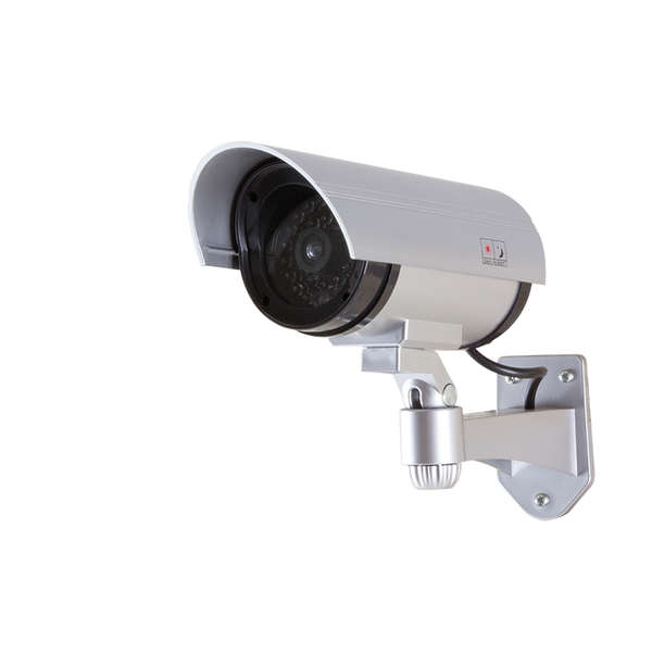 Naar omschrijving van SC0204 - LogiLink Dummy Security Camera with Red Flashing Light, Silver