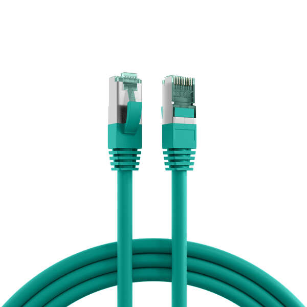 Naar omschrijving van SL6AGN0025 - RJ45 Patch Cord Cat.6A S/FTP LSZH green 0,25m