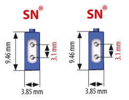 Naar omschrijving van OS2SNSN020E - Duplex singlemode patchkabel met SN connectoren 2 meter