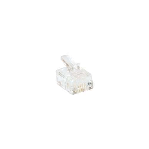 Naar omschrijving van TD104-25 - RJ11 (6P/4C) modulaire connector voor platte kabel, 25 stk