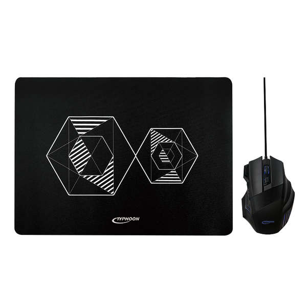 Naar omschrijving van TI019 - Gaming combo set mouse and mousepad