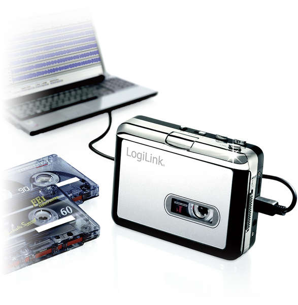 Naar omschrijving van UA0156 - Cassette digitizer with USB connector