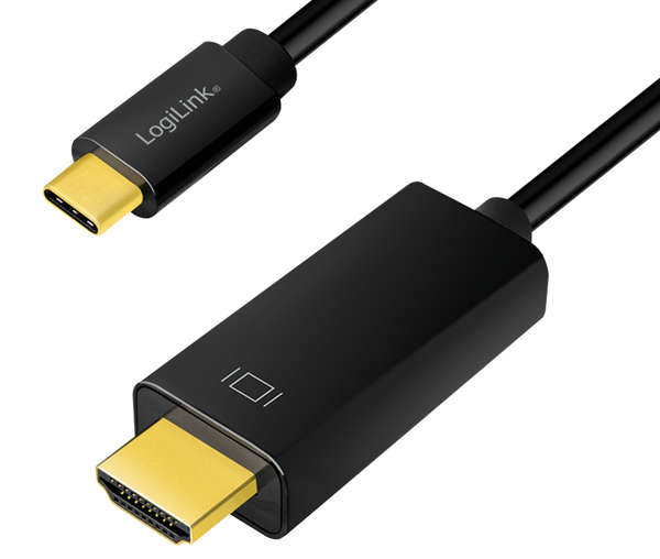 Naar omschrijving van UA0329 - USB 3.2 Gen1 Type-C cable, C/M to HDMI/M, 4K/60 Hz, black, 1.8 m