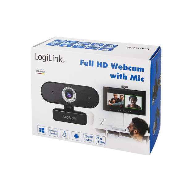 Naar omschrijving van UA0371 - Pro full HD USB webcam with microphone