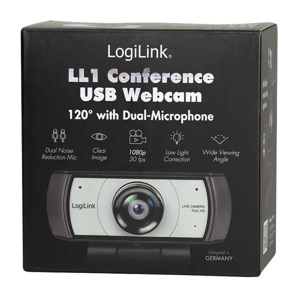 Naar omschrijving van UA0377 - Conference HD USB webcam, dual microphone, manual focus