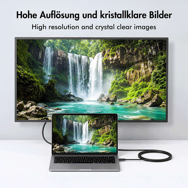 Naar omschrijving van UA0474 - USB 3.2 Gen1 Type-C cable, C/M to DVI-D/M, 1080p/60 Hz black, 3 m
