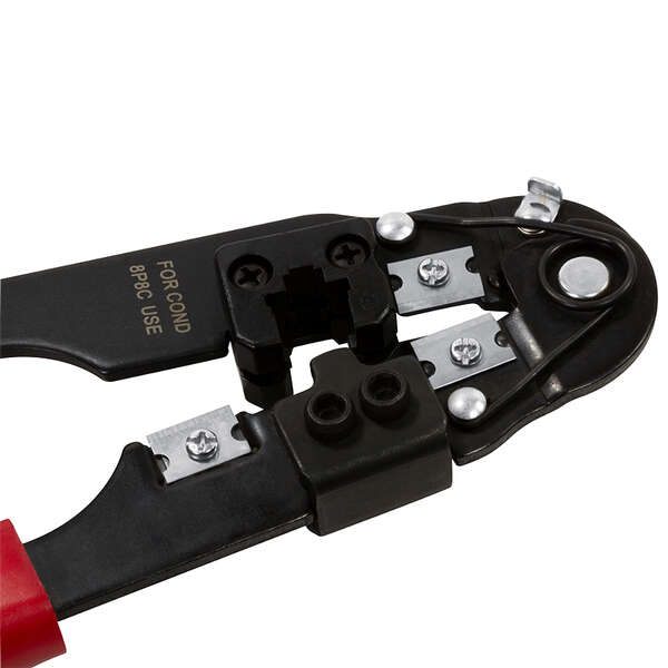Naar omschrijving van WZ0004 - Crimping Tool Modular RJ45, with cutter and stripper