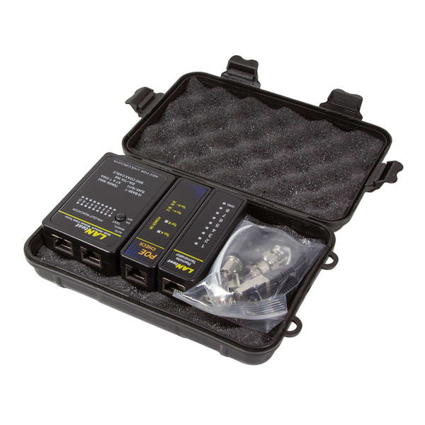 Naar omschrijving van WZ0015P - Tester for RJ11 RJ45 and BNC cables with remote unit and PoE Finder