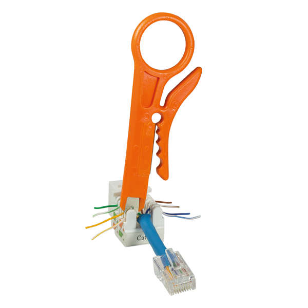 Naar omschrijving van WZ0024 - IDC punchdown tool with wire stripper, plastic