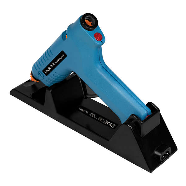 Naar omschrijving van WZ0052 - Hot glue gun wireless 80 W with station blue