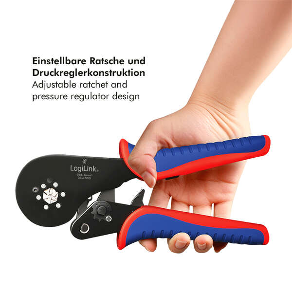 Naar omschrijving van WZ0083 - Self-adjusting crimping pliers for wire ferrules 0.08 - 16 mm²