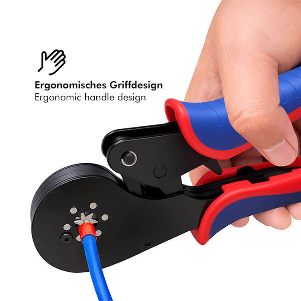 Naar omschrijving van WZ0083 - Self-adjusting crimping pliers for wire ferrules 0.08 - 16 mm²